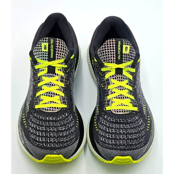 Brooks Women's Black Neon Yellow Carbonite Glycerin 19 Running Shoes Sz 8.5 2487 - Picture 10 of 16